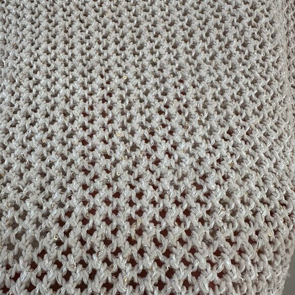 Joie knitted sweater vest with gold sequins size Large - Picture 2 of 5